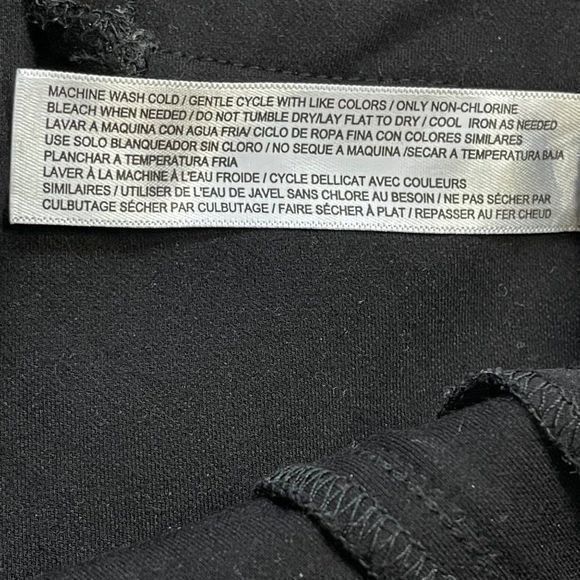 Eloquii Women's Front Stripe Textured Black Skinny Dress Pants Size 18 Short - Picture 11 of 12